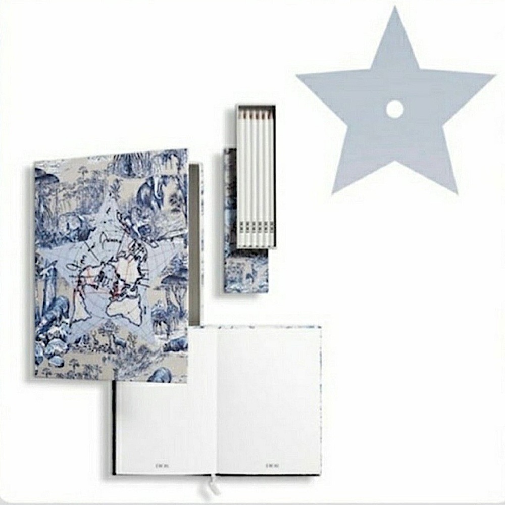 NEW Dior Around The World Stationary/Notebook Set Platinum Birthday Gift NIB